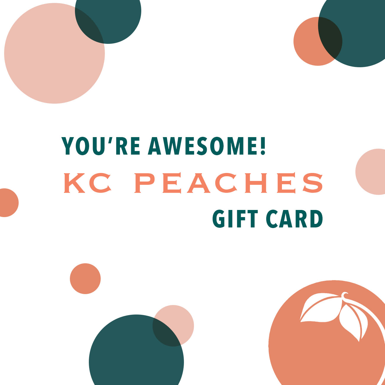 You're awesome gift card
