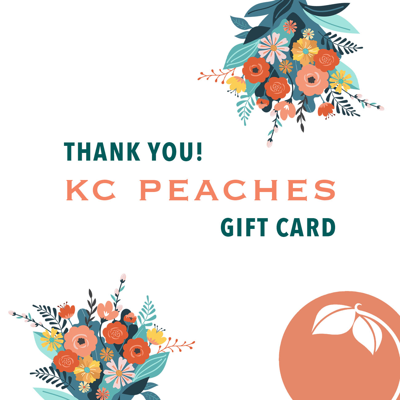 Thank you gift card