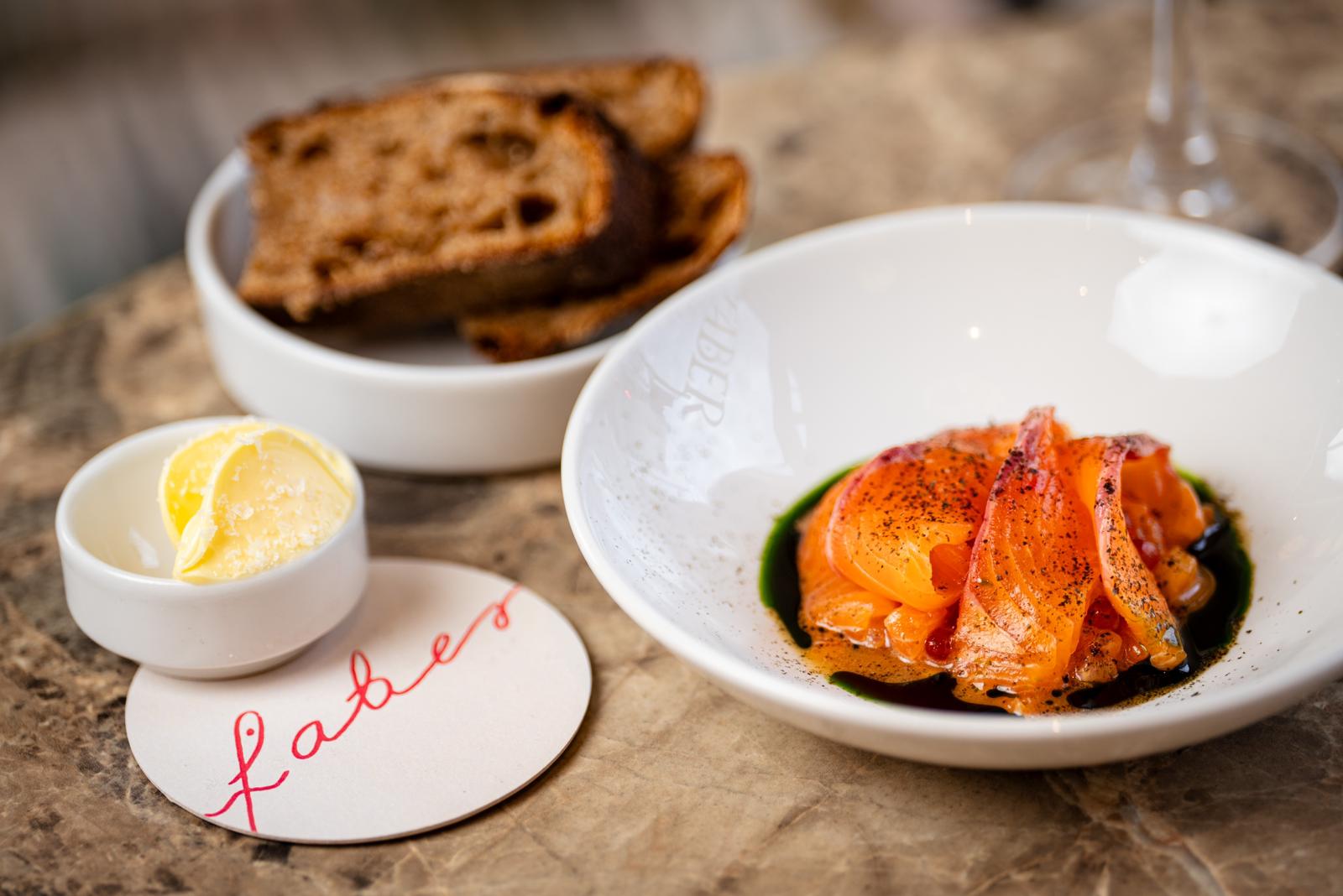 Faber Seafood tasting menu for two