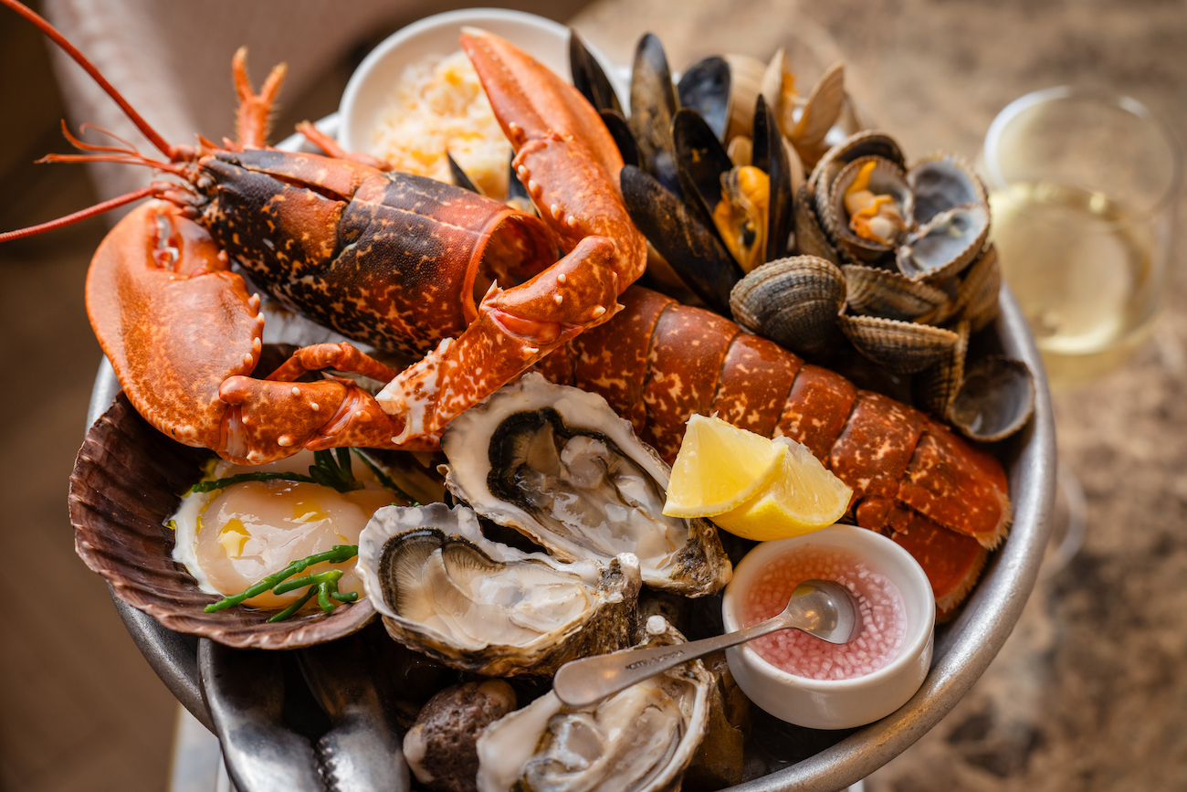 Faber Seafood Platter & Bubbles for two