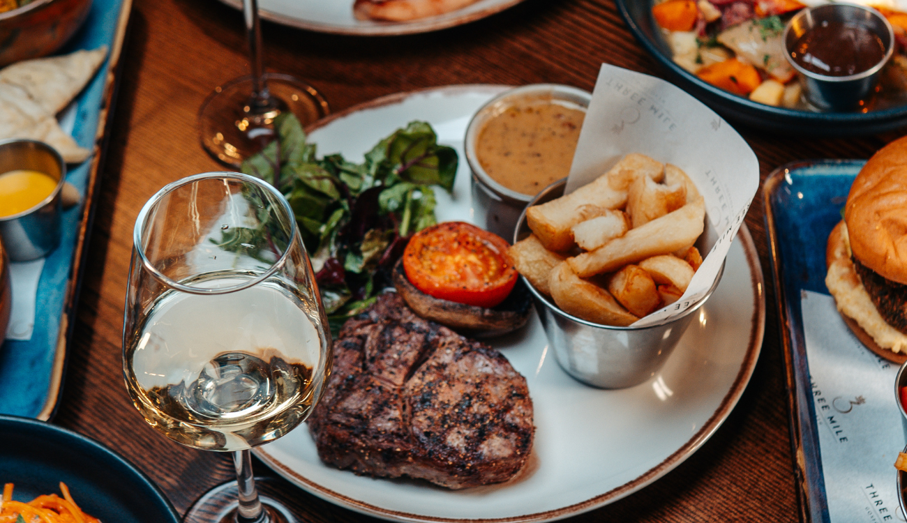 Meal For 2 at Three Mile