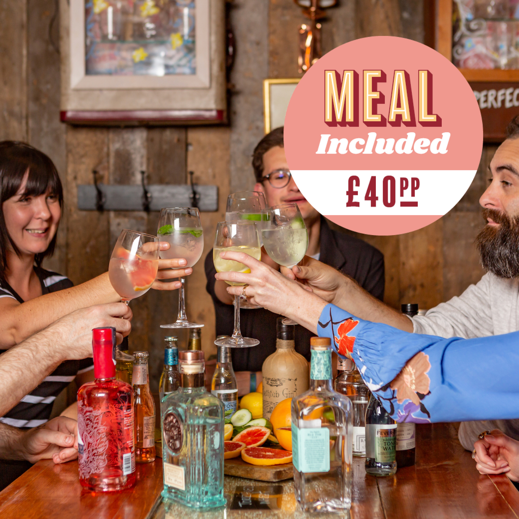 Gin Masterclass for 2 + Meal