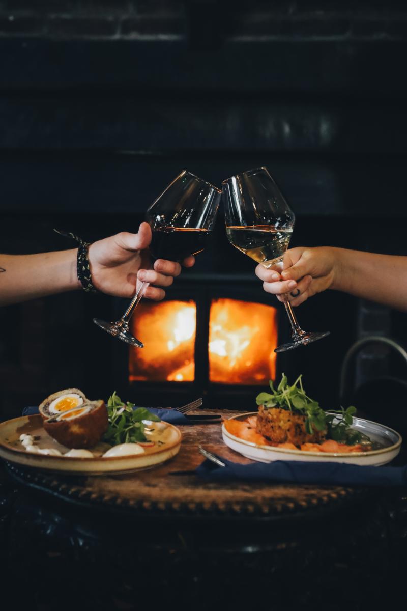 Date night & bottle of wine