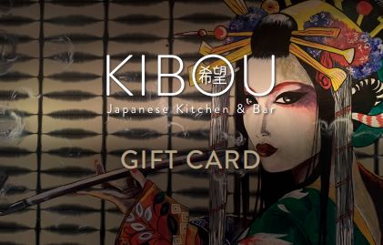 KIBOU gift card - physical & e-card
