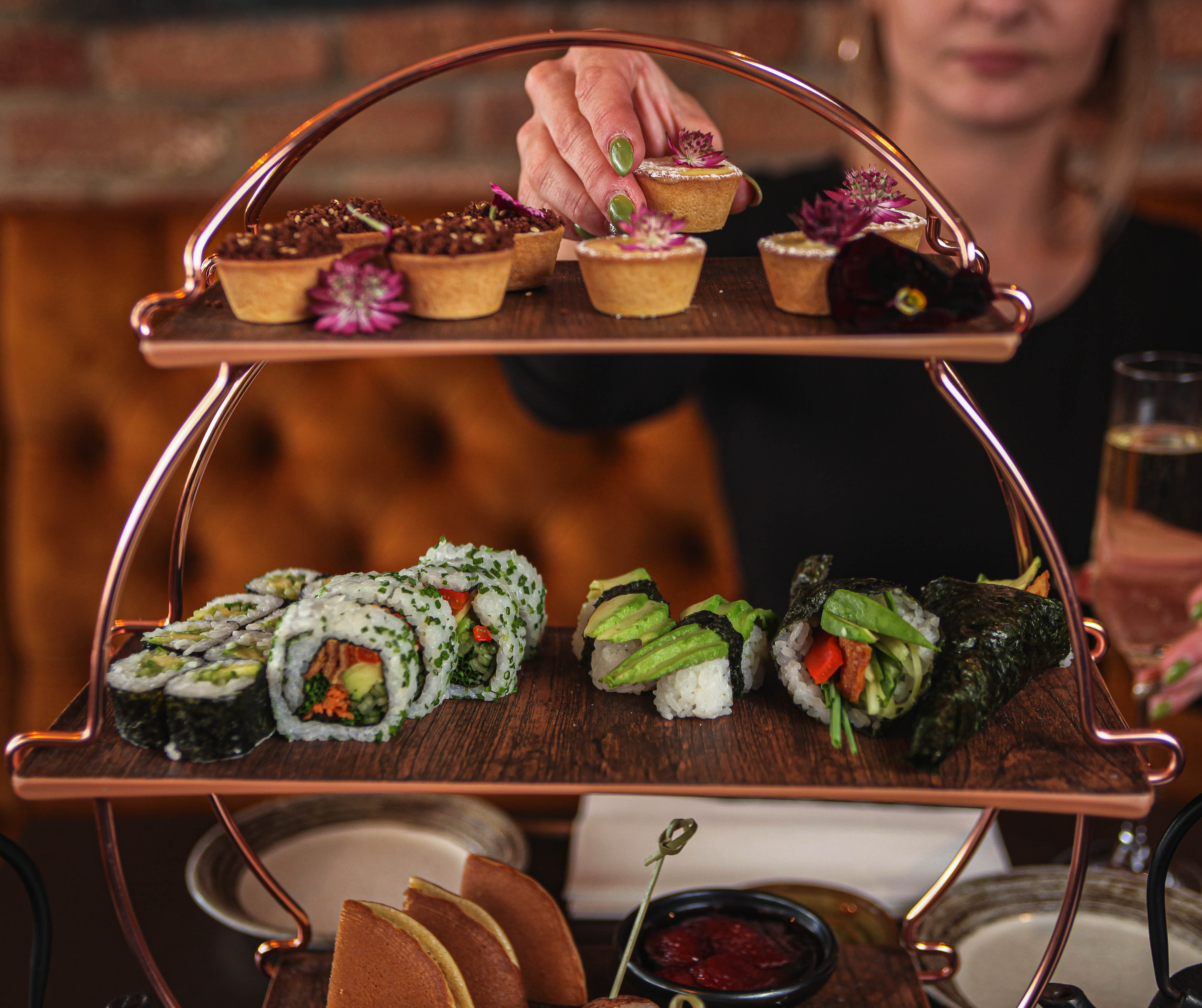 KIBOU Vegetarian Afternoon Tea for 2
