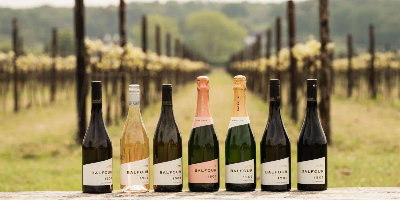 A bottle of award-winning English wine