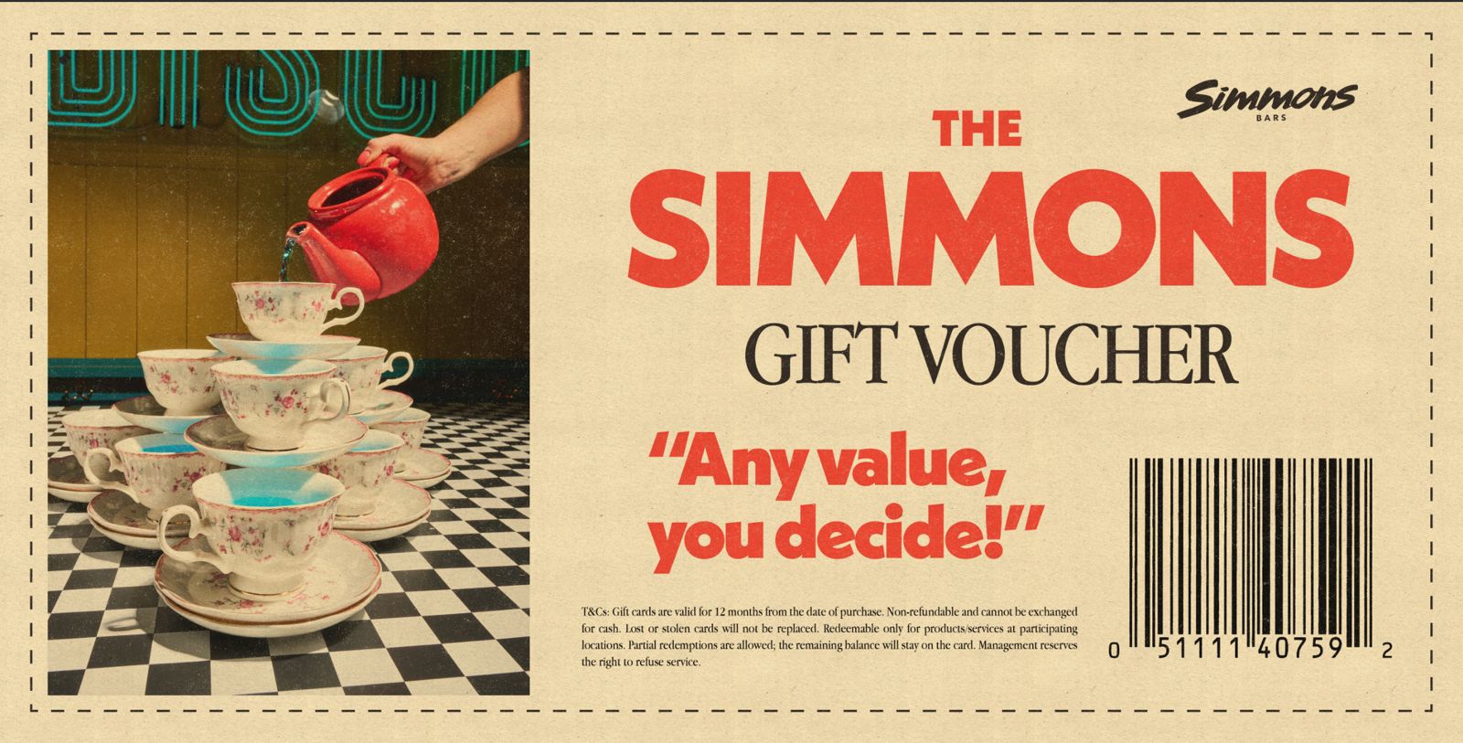 The Simmons Gift Voucher