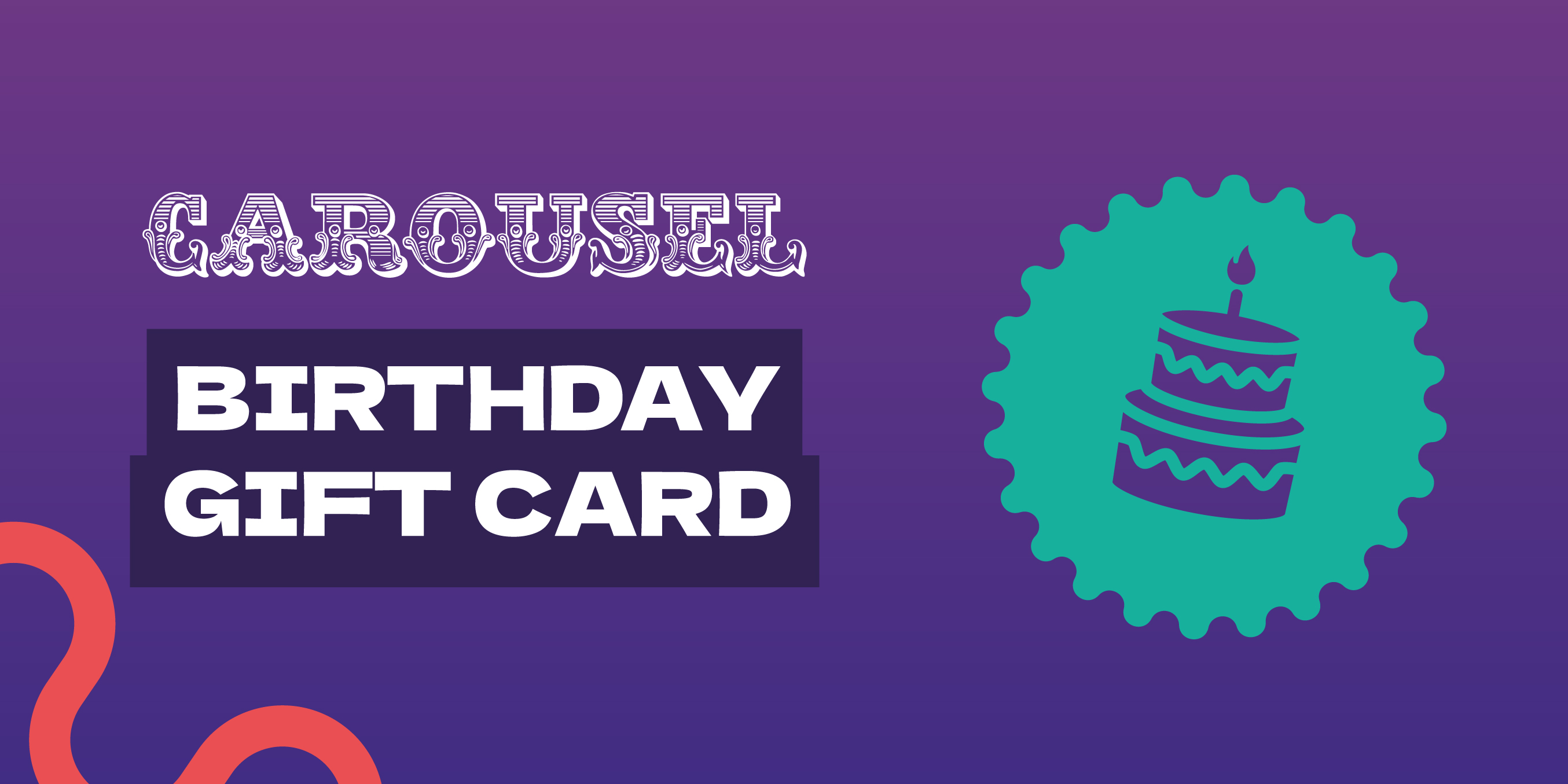 Carousel Birthday Gift Card