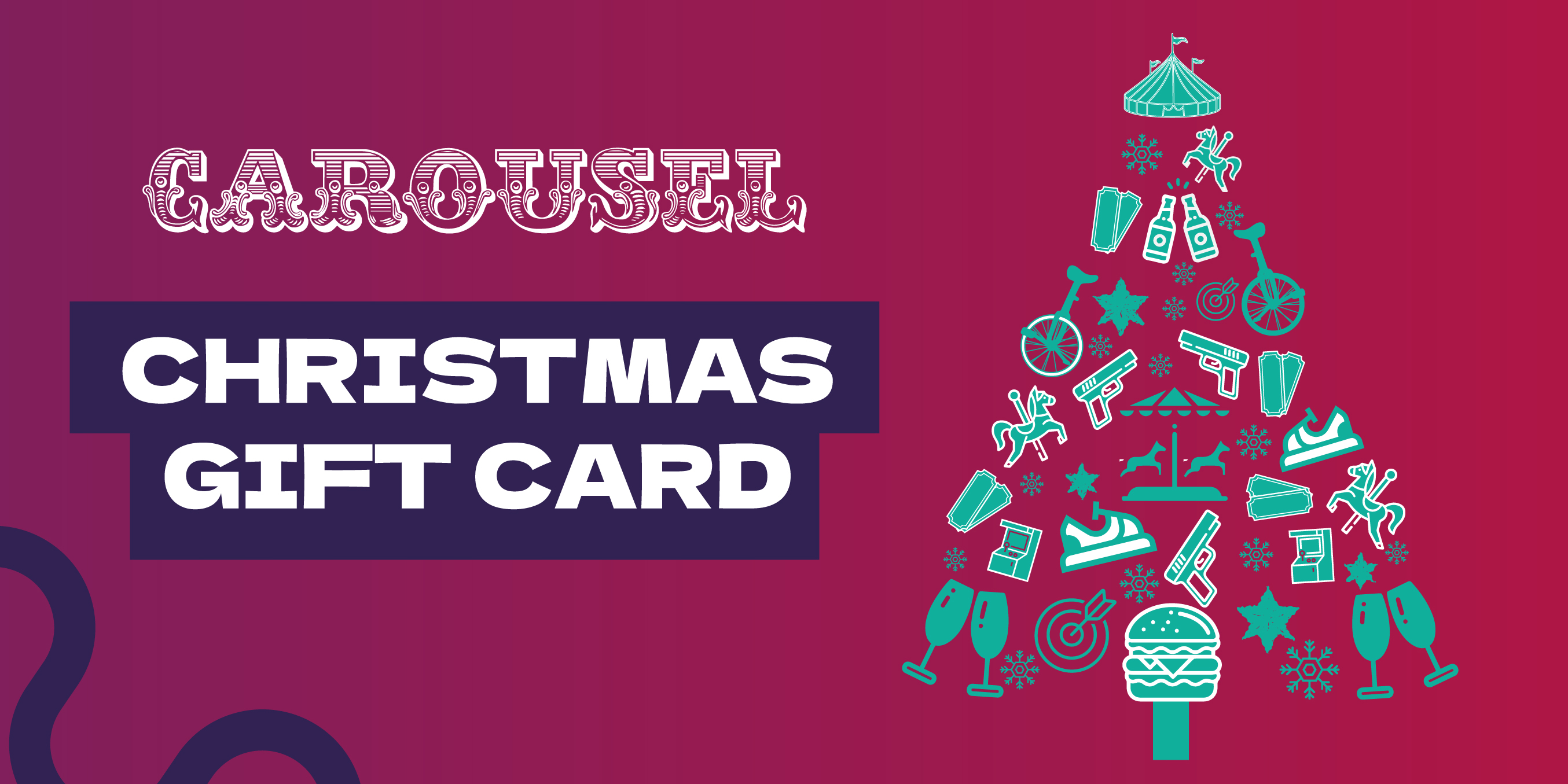 Carousel Christmas Gift Card