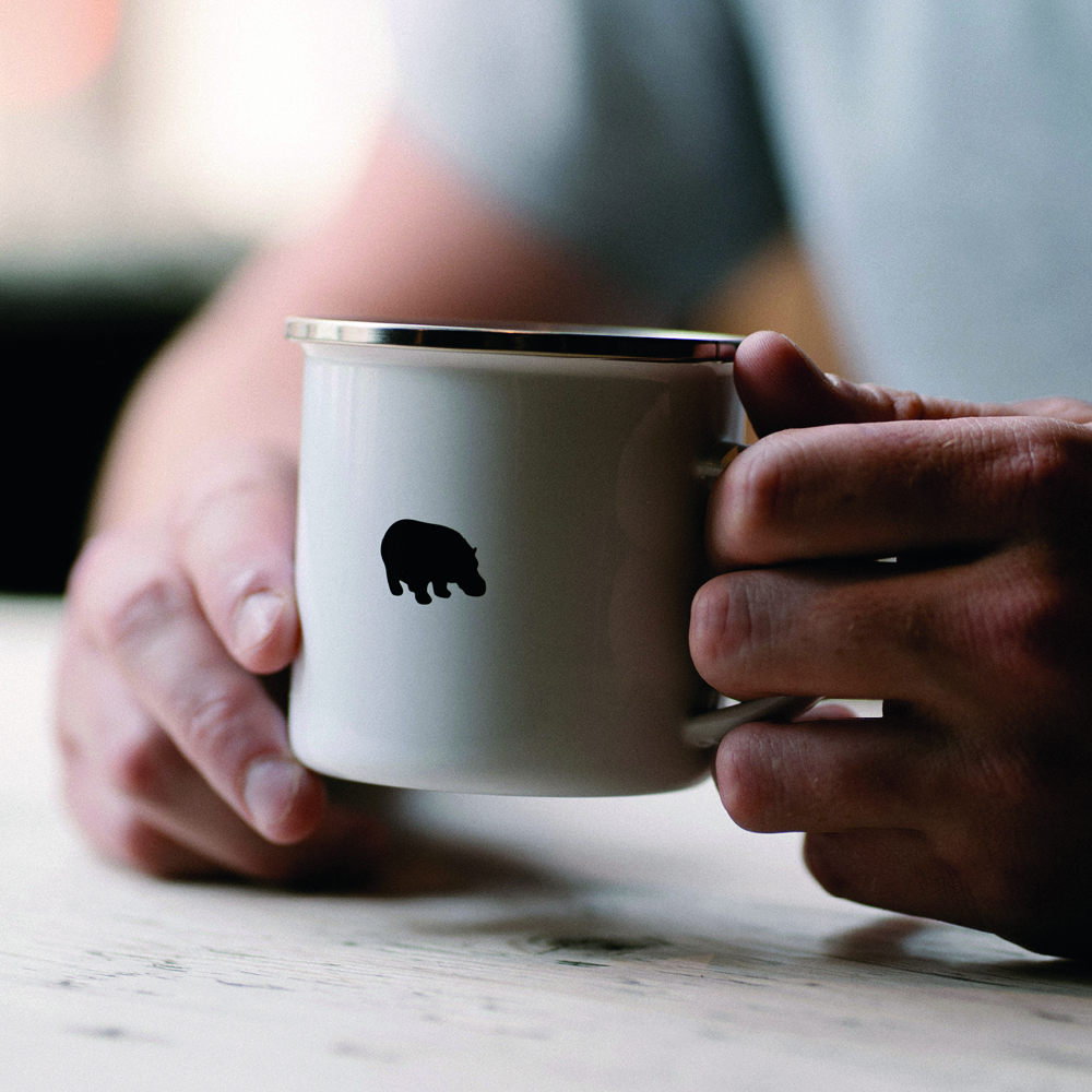 Hippo Enamel Tin Mug