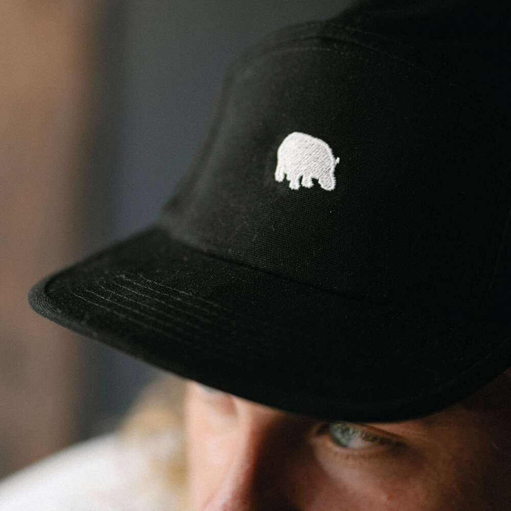 Classic Hippo 5 Panel (Black)